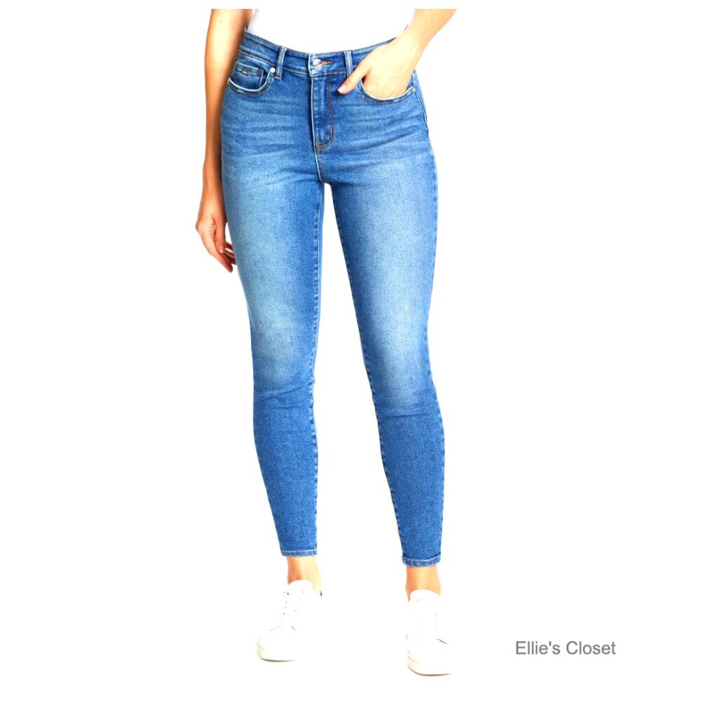 High Rise Skinny Jeans with Stretch Denim and Five Pockets